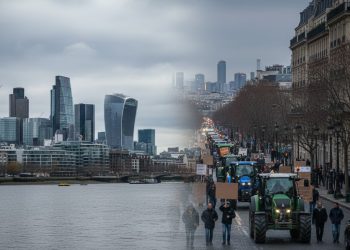 Europe bulletin: FTSE slips on oil, Paris farmers protest, UK wages cool