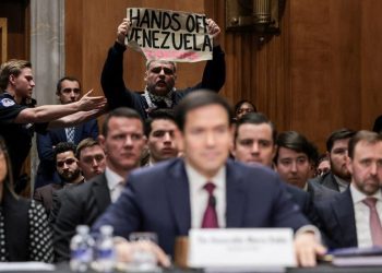 Capitol police arrest Rubio hearing disruptor, as Republican senator says ‘off to jail’