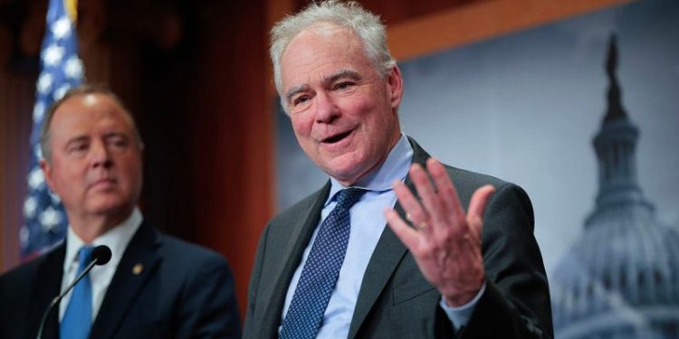 Kaine vows new war powers fights after Senate blocks Trump Venezuela check