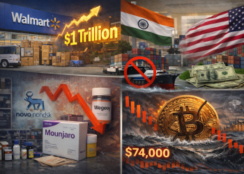 Evening digest: Walmart’s $1T mark, Novo’s weak outlook, Bitcoin slips below $74K