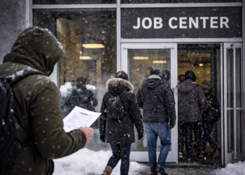 US jobless claims climb amid storms, but labour market holds steady