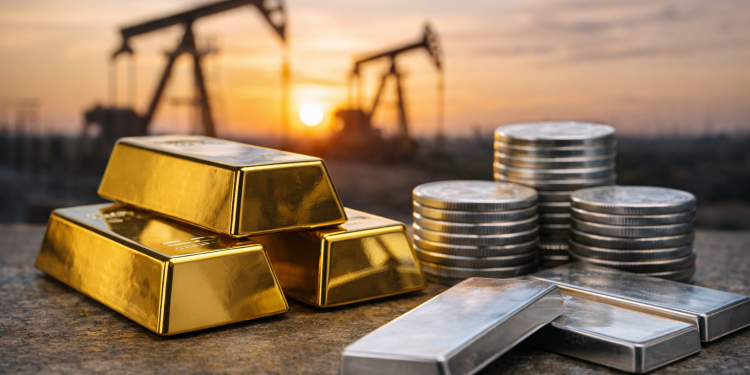 Commodity wrap: gold and silver end volatile week with small gains; oil rises