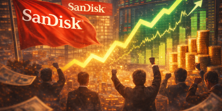 SanDisk stocks rockets another 16% today: why analyst see further upside ahead