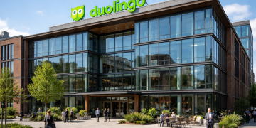 Duolingo stock: extremely oversold as falling wedge forms