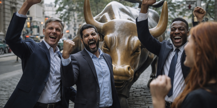 Dow Jones slips while S&P 500 hits record high on AI chip rally