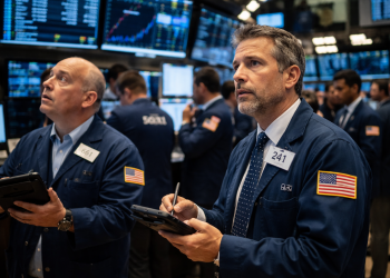 Dow ends lower as AI selloff drags Nasdaq, defensive stocks gain