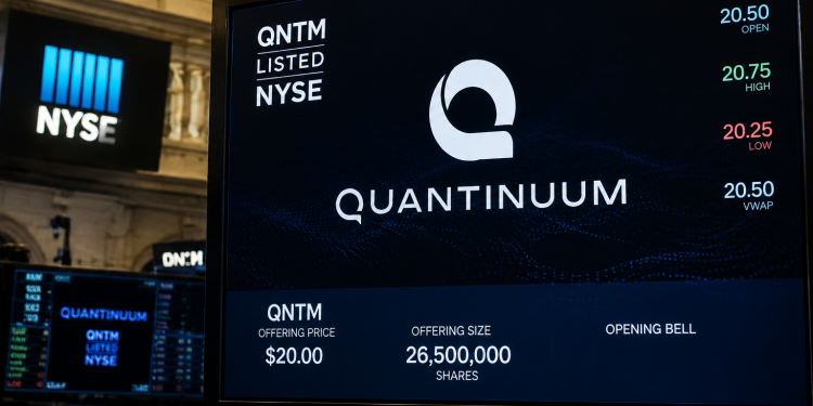 Quantinuum opens 13% above IPO price, valuing quantum computing firm at $17.6B