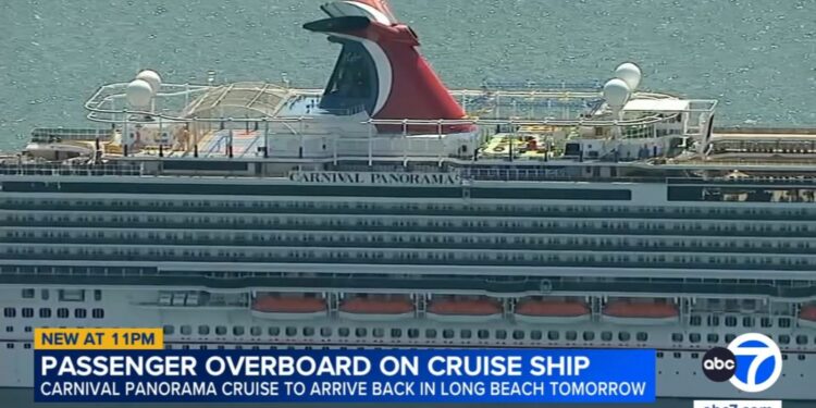 Passenger goes overboard on Carnival cruise ship heading to Long Beach