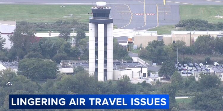 Travel delays linger after equipment outages force ground stops at Northeast airports, including PHL