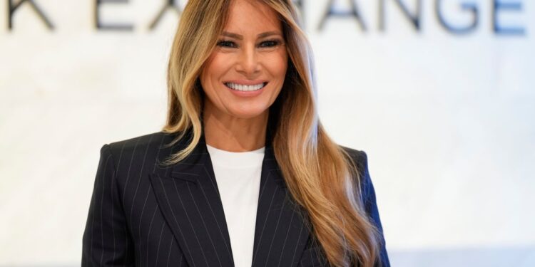 Melania Trump rings New York Stock Exchange opening bell to launch new women’s initiative Imperia